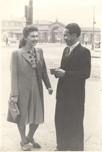 Катерина Кричевська і Михайло Воскобійник. Гайдельберг. Німеччина. 1948. Музей української діаспори