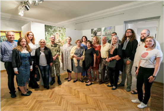 Відкриття виставки «Нью-Йорк – Іловайськ: Вибір» за участю і підтримки родини Маркіяна Паславського. Музей української діаспори. Київ. 17 серпня 2019. Фото — Богдан Пошивайло / Національний музей революції гідності